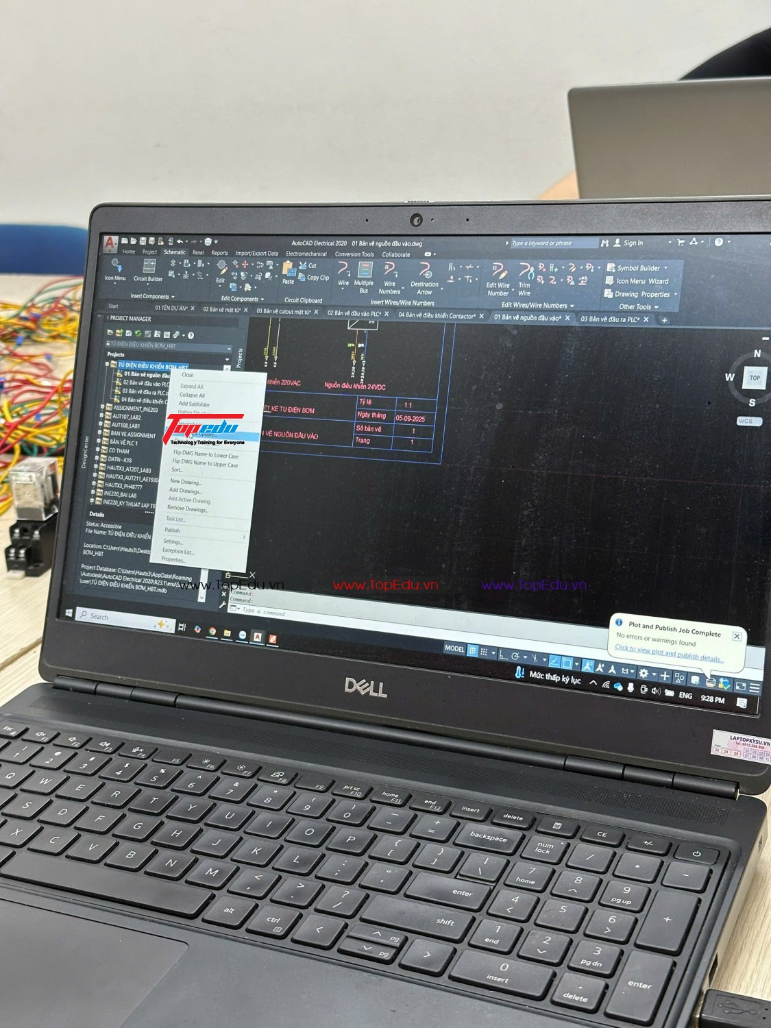 Thiết kế tủ điện trên Autocad Electrical