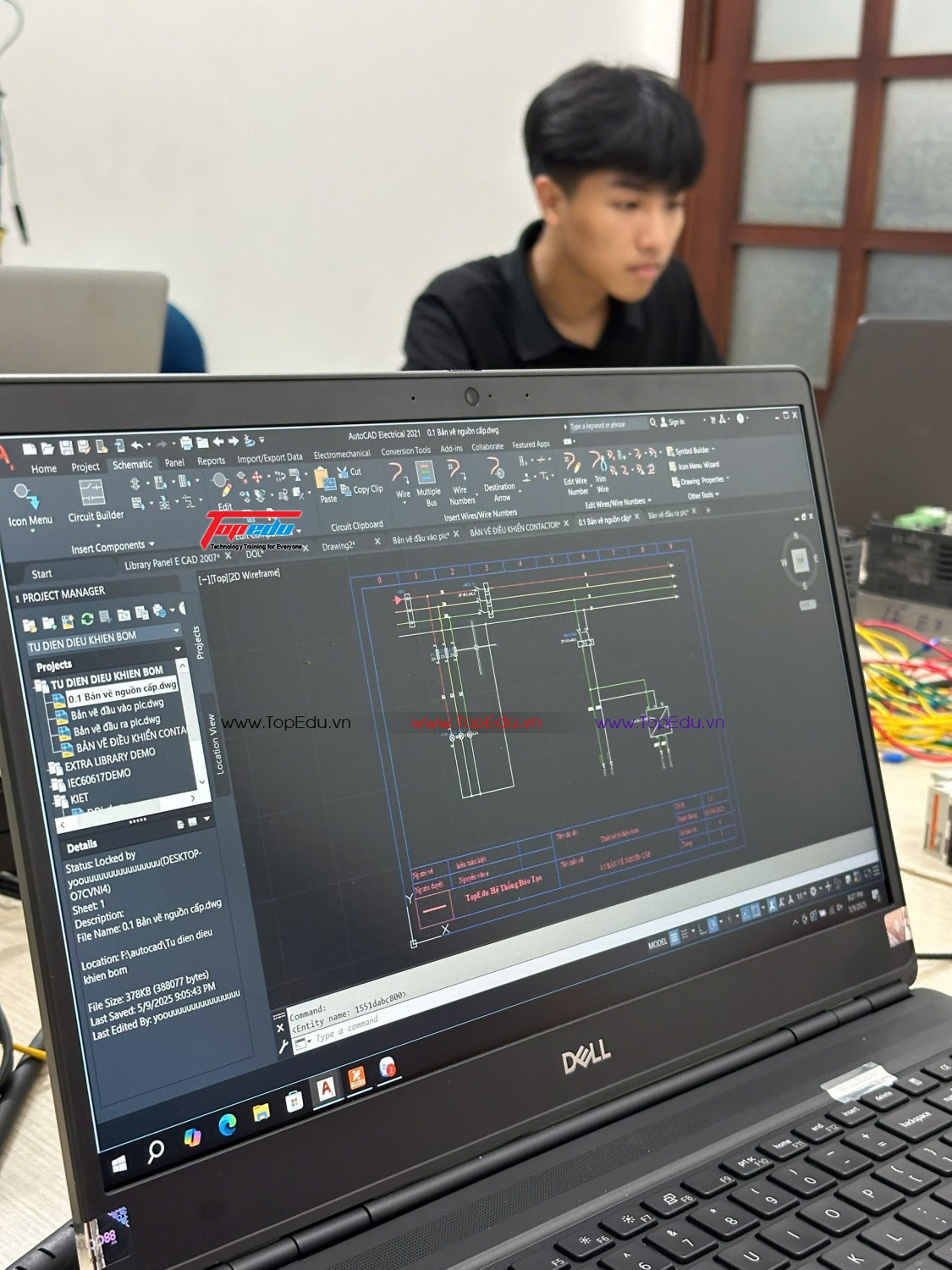 Thiết kế tủ điện trên Autocad Electrical